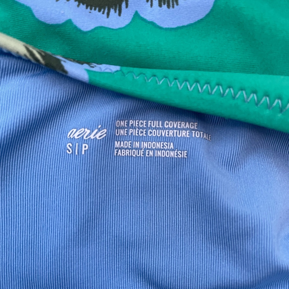 Aerie swimsuit one piece tie top floral flower‎ full coverage - Picture 6 of 6